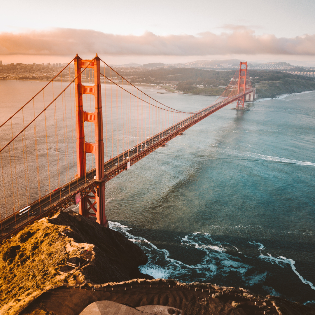 A view of Golden Gate Bridge in San Francisco