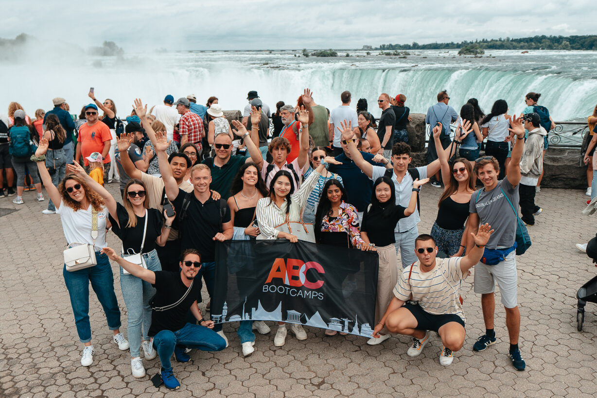 Participants of ABC Toronto at Niagara Falls.
