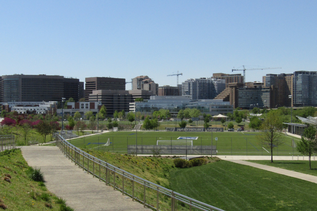 National Landing, with a 17-million-square-foot development spanning multiple Arlington County neighborhoods, is one of the largest innovation ecosystems currently being developed.