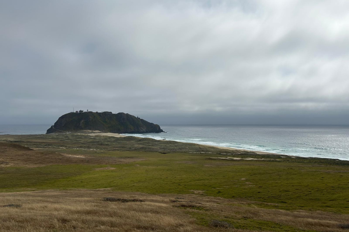 The picture shows Big Sur, a rugged and mountainous section of California’s Central Coast.