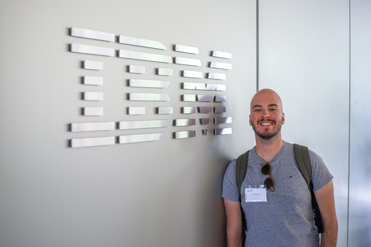 The picture shows Viktor, one of the founders of the SheepAI hackathon.